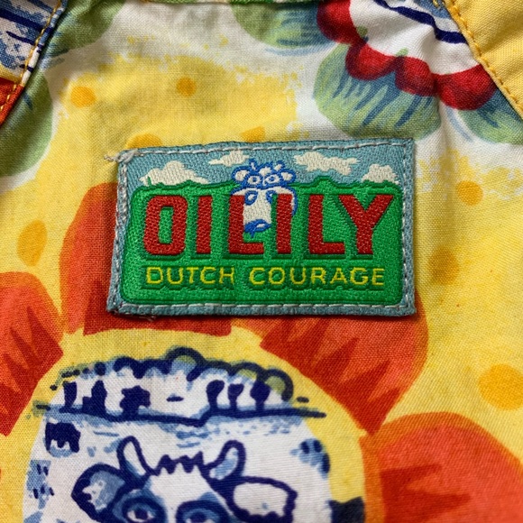 Oilily Overalls Girls sz 4T balloon style cotton - Picture 6 of 8